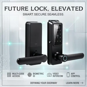 Smart Lock for Wood Door with Cloud Storage for Aluminum Alloy Smart Home Fingerprint and App Control SF054