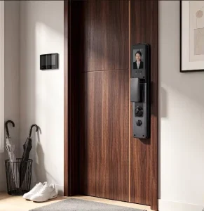 Smart Lock with Fingerprint Password IC Card Mechanical Key App Control for Wood Door Zinc Alloy