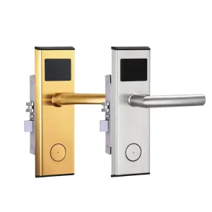 Smart RFID Card Encoder Electronic Door Handle Lock for Aluminum Doors Stainless Steel Keyless Entry with SDK Network