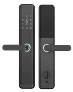 Smart WiFi Biometric Door Lock with Fingerprint, Memory Card, Remote App Control, Aluminum Alloy, Rechargeable Battery