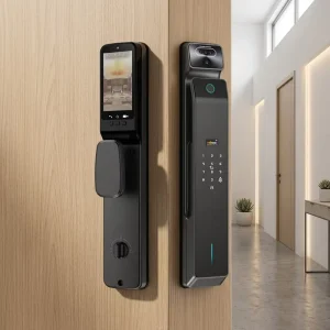 Smart WiFi Fingerprint Door Lock with Camera Display Screen for Home, Hotel, and Gate