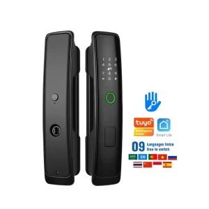 Smart WiFi Lock for Wood and Aluminum Doors with Fingerprint Unlock and App Control
