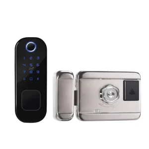 Smart Wooden Door Combination Lock with App Remote Control and WiFi Handle