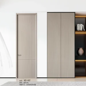 Solid Wood Interior Room Door Modern Semi-Solid Wood Door for Home