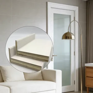 Solid Wood Modern Door Casing Trim White 2m Rot Resistant Easy Cut and Assemble DIY