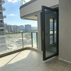 Sound Insulated Thermal Insulated Aluminum Alloy Balcony Terrace Swing Doors for Houses Hotels Tight Sealing Block Outdoor Noise