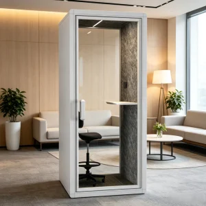 Soundproof Acoustic Phone Booth for Telephone Recording and Office Use