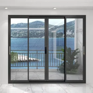 Soundproof Aluminum Alloy Sliding Door with Thermal Break and Double Tempered Glass for Villa, Balcony, and House