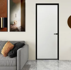 Soundproof Aluminum Glass Casement Swing Partition Door for Kitchen, Bathroom, Hospital, and Living Room