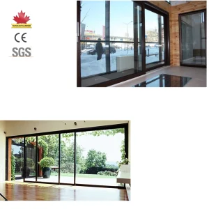 Soundproof Aluminum Sliding Door for Balcony with Slim Profile