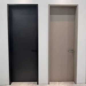 Soundproof Moisture- and Insect-Resistant Aluminum-Wood Interior Doors with Aluminum Alloy Frames
