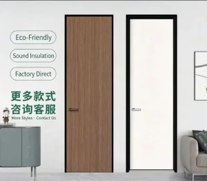 Soundproof Moisture-resistant and Insect-proof Interior Doors Aluminum-wood Doors Aluminum Alloy Frame Double Door Casings