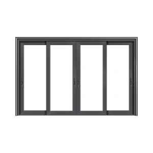 Soundproof Thermal Break Villa Balcony Glass Sliding Door Heavy Duty Aluminum Pergola Patio Door