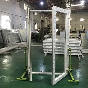 Soundproof UPVC Swing Casement Door with Triple Glazing for Balcony