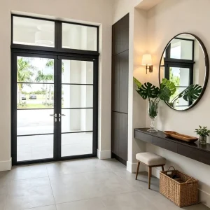 Source Factory Aluminum Door Glass Energy Saving Door for Country House Patio