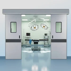 Stainless Steel 304 Hermetic Door with Automatic Sliding System for Healthcare Facilities