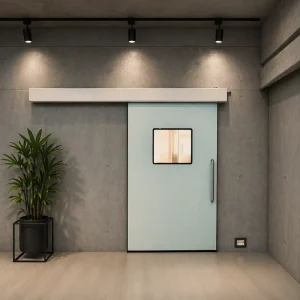 Stainless Steel Airtight Waterproof Flush Sliding Hermetic Door for Hospital Operating Room Cleanroom Electric