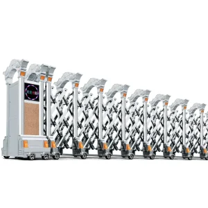 Stainless Steel Aluminum Alloy Electric Automatic Swing Retractable Security Door for Park and Gym
