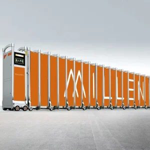 Stainless Steel Automatic Electric Retractable Folding Sliding Barrier Gate for Industrial Entrances