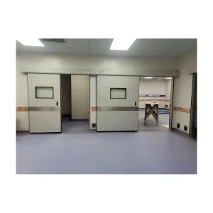 Stainless Steel Automatic Sliding Airtight Cleanroom Door for Pharmaceutical Workshops