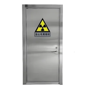 Stainless Steel Automatic Sliding Hermetic Hospital Lead Door for CT Scan and X-Ray Protection with Thermal Insulation