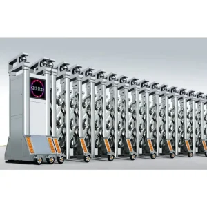 Stainless Steel Electric Anti-Theft Retractable Gate for Factory, Villa, Warehouse, and Park Use