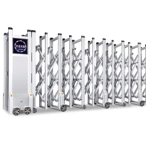 Stainless Steel Electric Collapsible Retractable Folding Composite Driveway Access Gate