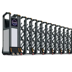 Stainless Steel Electric Collapsible Retractable Folding Composite Driveway Gate