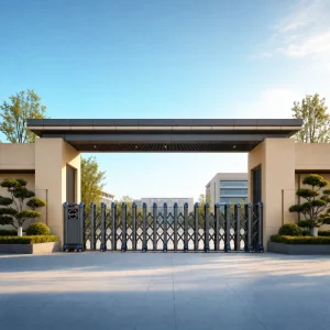Stainless Steel Electric Retractable Folding Gate for Composite Driveway Entrance