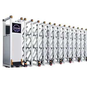 Stainless Steel Electric Retractable Folding Security Gate for Composite Driveway Entrances