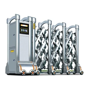 Stainless Steel Electric Retractable Gate with Automatic Opening for Hotel, Apartment, or Park Use