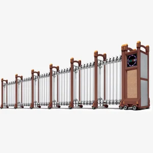 Stainless Steel Electric Telescopic Security Sliding Gate for Schools and Factories