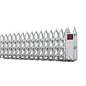 Stainless Steel Electric Telescopic Sliding Door with Remote Control Automatic Retractable Gate for Schools