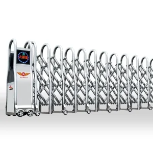 Stainless Steel Electric Trackless Retractable Sliding Gate with Remote Control for Driveways