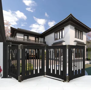 Stainless Steel Foldable Garden Courtyard Gate Door