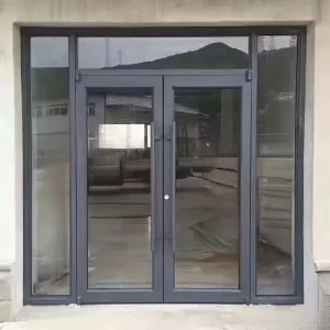 Stainless Steel Frame Glass Swing Door, Custom Size, for Hotel and Apartment Entrances