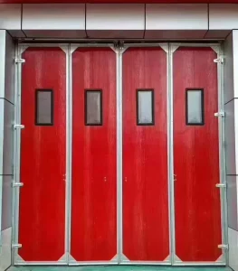 Stainless Steel Industrial Door 60dBA Sound Insulation Windproof Fireproof Waterproof Manual Electric Anti-Theft