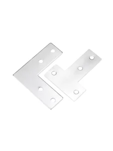 Stainless Steel L-Shaped Corner Brackets and T-Joint Mending Plates for Wood and Furniture Repair