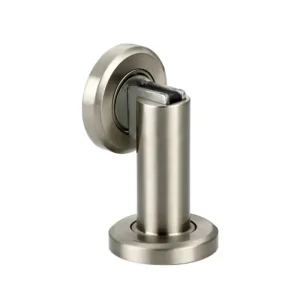 Stainless Steel Magnetic Silver Door Stopper Holder Catch Floor Fitting with Screws