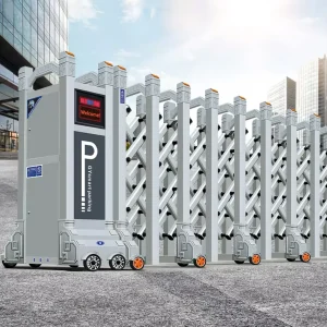 Stainless Steel Motorized Remote-Controlled Automatic Telescopic Retractable Gate for School Driveways and Main Entrances
