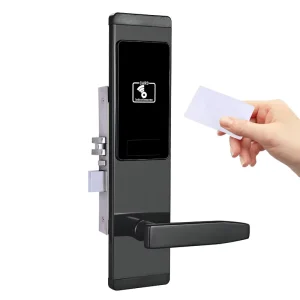 Stainless Steel RFID Smart Lock for Wood Doors Hotels T57 Access Control Card System