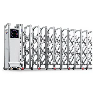 Stainless Steel Retractable Folding Electric Security Gate for Residential Driveways Rustproof