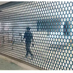 Stainless Steel Rolling Shutter Door Automatic Manual Safety Transparent Anti-Theft for Shopping Malls and Garages