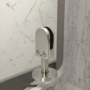 Stainless Steel Shower Door Glass Clips and Knob for Bathroom