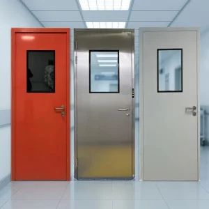 Stainless Steel Swing PVC Airtight Anti-Theft Door for Medical Wards, Hospitals, Cleanrooms, and Laboratories