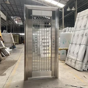 Stainless Steel Tempered Glass Security Door Waterproof Door