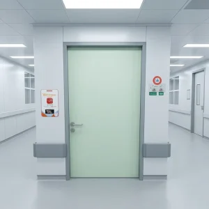 Steel Airtight Antibacterial Soundproof Cleanroom Door for Hospital Laboratory Clinic