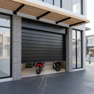Steel Automatic Roller Shutter Door for Outdoor Garage Use with Silent, Waterproof, and Thermal Insulation Features