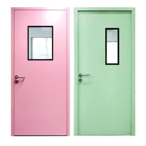 Steel Double-Sided Airtight Manual Windproof Door for Medical Cleanroom Food Factory and Dust-Free Interior