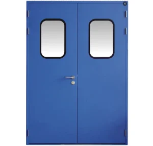 Steel Fire-Rated Airtight Cleanroom Door Manual Opening Model ZH-M002 for Hospital Wards and Industrial Use